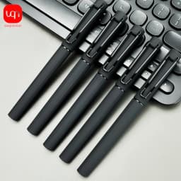 WQN-2/5/10PCS Simple Black Gel Pens, Smooth Writing, Comfortable to Hold, Signature Pens for School and Office Supplies