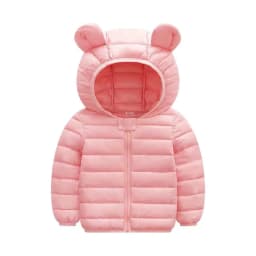 Boys Girls Lightweight Down Jacket Baby Hooded Zipper Coats Autumn Winter Warm Outerwear 0-5 Years Kids Christmas Birthday Gift