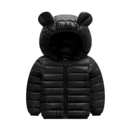Boys Girls Lightweight Down Jacket Baby Hooded Zipper Coats Autumn Winter Warm Outerwear 0-5 Years Kids Christmas Birthday Gift