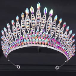 Baroque Crystal Tiaras And Crowns Rhinestone Prom Diadem Crown Tiara For Women Bridal Wedding Hair Accessories Jewelry Crown
