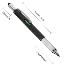 8Pcs 6 in 1 Multitool Pen with Ruler Tech Tool Level Gauge Screwdriver Multifunction Touch Screen Ballpoint Pens