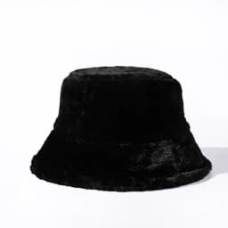 Autumn Winter Panama Hat Women Faux Fur Zebra Print Plush Velvet Warm Fisherman Cap Female Bucket Hats Skullies & Beanies Caps