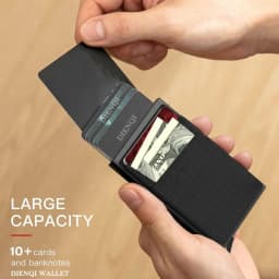 Rfid Smart Wallet Card Holder Metal Thin Slim Men Women Wallets Pop Up Minimalist Wallet Small Black Purse Vallet Walets for Men
