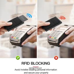 Rfid Smart Wallet Card Holder Metal Thin Slim Men Women Wallets Pop Up Minimalist Wallet Small Black Purse Vallet Walets for Men
