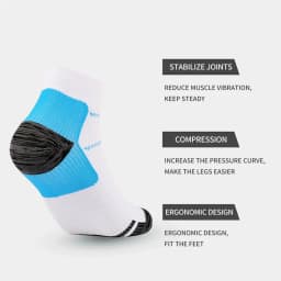 Compression Foot Socks For Men Women Plantar Fasciitis Heel Spurs Pain Venous Running Sports Socks Casual Cotton Ankle Sock Gift