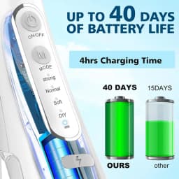 Powerful Battery Portable Electric Pick Ipx7 3 Modes Waterproof Toothbrush Combo Braces Kids Oral Irrigator Water Dental Flosser