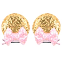 Christmas Sequins Cute Mouse Ears Hair Clip For Girl Festival Trip Glitter Hairpins Children Birthday Party DIY Hair Accessorie