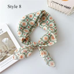 French Cotton Linen Square Hair Scarf Women Girls Spring Summer Korea Hair Band Sweet Scarf Kerchief Girl Headscarf Headdress