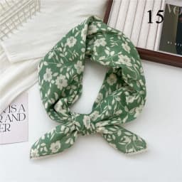 French Cotton Linen Square Hair Scarf Women Girls Spring Summer Korea Hair Band Sweet Scarf Kerchief Girl Headscarf Headdress
