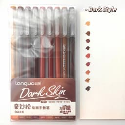 9PCS/Set Multicolor Gel Pen Colored Painting Gel Ink Pen 0.6MM DIY Graffiti Pen Morandi Retro Color Drawing Pen Art Supplies New