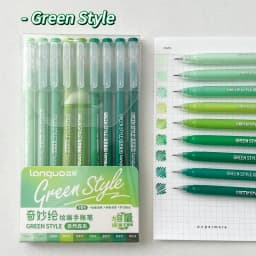 9PCS/Set Multicolor Gel Pen Colored Painting Gel Ink Pen 0.6MM DIY Graffiti Pen Morandi Retro Color Drawing Pen Art Supplies New