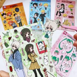 1Pc SCRAPBOOK Decorative Character STICKER Japanese Style Girl Sticker Decals For Journaling Scrapbooking Diy Arts Crafts Album