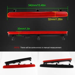 LED Smoked Tailgate Brake Lamp For VW T5 Transporter 2003-2015 High Level Light Caravelle T5 Car Styling High Mount Stop Lamp