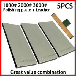 New Thickened Non-slip Base Diamond Stone Kitchen Knife Sharpening System Tool 15 Degree Sharpener Whetstone Leather Polishing