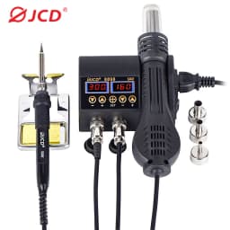 2 in 1 750W Hot Air Gun LCD Digital Display Welding Rework Station for Cell-phone BGA SMD IC Repair Soldering Iron Station 8898