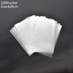 100Pcs Transparent Plastic Bags Candy Lollipop Cookie Packaging Clear Opp Cellophane Bag Christmas Gift Wedding Birthday Party