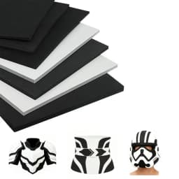 Black, White Eva Foam Sheets, Craft Eva Sheets, Easy to Cut, Punch Sheet, Handmade Patelay Material