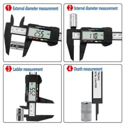 150mm 100mm Electronic Digital Caliper Carbon Fiber Dial Vernier Caliper Gauge Micrometer Measuring Tool Digital Ruler