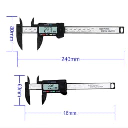 150mm 100mm Electronic Digital Caliper Carbon Fiber Dial Vernier Caliper Gauge Micrometer Measuring Tool Digital Ruler