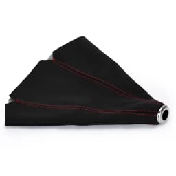 16mm Universal Suede Leather Car Gear Shift Collars Carbon Fiber Auto Car Manual Stick Shifter Knob Gear Shift Boot Cover Gaiter