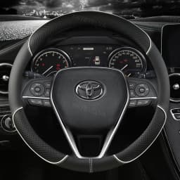 Car Steering Wheel Cover Leather 38cm For Toyota Corolla Fortuner Sequoia Auris Avensis YARIS Vios Celica 86 Rav4 4Runner C-HR