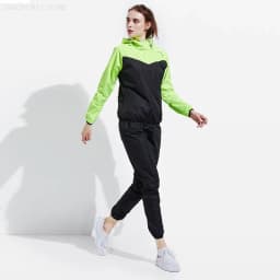 Sauna Suit Women Gym Clothing Set Men Pullover Hoodies Tops Running Fitness Exercise Sportswear Weight Loss Sweating Sports Suit