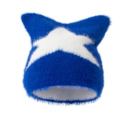 new y2k Cat ears star pattern Beanies Hat Men Winter Autunm Warm Knitted Bonnet Cap Soft Skullies Beanies Caps Boys Gifts