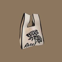 Fashion Handmade Knit Handbags Women Mini Knot Wrist Bag Korean Casual Tote Bag Reusable Shopping Bags