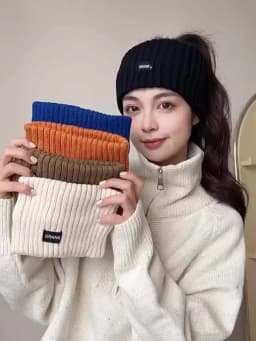 1/3pcs Winter Warm Wide Headband for Women High Quality Cotton Woolen Warm Forehead Knitting Elastic Hair Band Hair Accessories