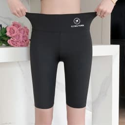 M/L/XL High-waisted Bottoming Trousers Five-minute Shorts Female External Wear Hip Lifting Tight High Elasticity Yoga Trousers