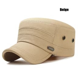 Spring and Summer Four Seasons Korean Style Leisure Outdoor Sunshade Flat Cap Pure Cotton Air Eye Mature Mens Hat