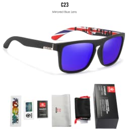 KDEAM Legend Square Sunglasses Polarized Lens For Men Women Outdoor Sports Fishing Mountaineering Sun Glasses With Brand Box