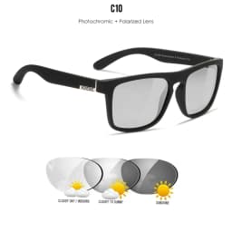 KDEAM Legend Square Sunglasses Polarized Lens For Men Women Outdoor Sports Fishing Mountaineering Sun Glasses With Brand Box
