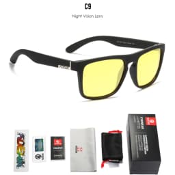KDEAM Legend Square Sunglasses Polarized Lens For Men Women Outdoor Sports Fishing Mountaineering Sun Glasses With Brand Box
