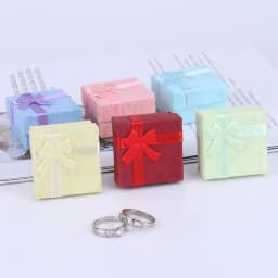 12pcs Fashion Jewelry Packaging Box Multi-color Earrings Ring Box Jewelry Gift Holder 4*4*3CM Wholesale
