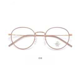 TR90 Alloy Anti Blue Light Office Glasses Retro Round Frame Women's Frame Ultra Light Optical Prescription Glasses Frame 6833