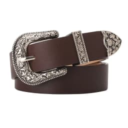 105cm Women's Vintage Pin Buckle Belt with Stylish Embellished Women Waist Belts for Jeans