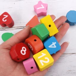 Wooden Blocks Puzzle Shape Number Color Sorting Clock Montessori Toys for Kids Early Education Penguin Patterns Time Learning