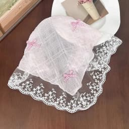 Pastoral Style Lace Bowknot Headscarf Hairhoop Turbans Triangle Scarf Hair Band Sweet Trendy Turban Girl Travel Hair Accessories