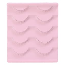 5 Pairs Thick Lower Eyelashes Pack Clear Band Under Eye Lashes 5D Soft Lower Eyelash Handmade Manga Bottom Lashes Makeup Tools