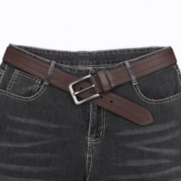 Men's Belt, Leather Dress Belt for Casual Jeans, Classic Belt 1.25", Adjustable Trim, Father's Day Gift