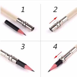 Easy to Use Strong Stable Non-Slip Durable Metal Pencil Extender Stainless Steel Extender