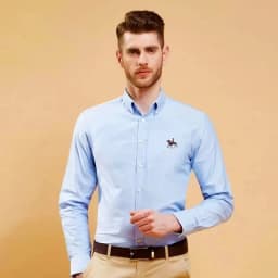 Basic Oxford Dress Shirt For Men Long Sleeve 100% Pure Cotton Solid Casual Plaid Striped Social Business Male Regular-Fit S-6XL