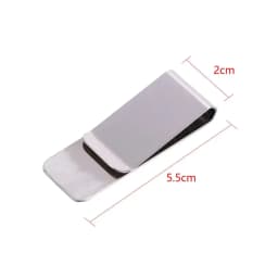 High Quality Hot Sale Metal Clip Slim Pocket Credit Card ID Clip Stainless Steel Money Clip Wallet Cash Clamp Men Purse