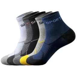 10/5/3pairs Breathable Con Sports Stockings Men Bamboo Fiber Autumn and Winter Men Socks Sweat Absorption Deodorant Business Sox