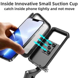 Waterproof Motorcycle Bike Mobile Phone Holder Support Universal Bicycle GPS 360° Swivel Adjustable Motorcycle Cellphone Holder