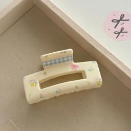 Korean Style Lattice Hair Crab Clip Triangle Square Acrylic Bow Hair Claw Headwear Hair Accessories Geometry Shark Clip Women