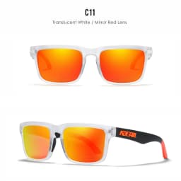 2026 Kdeam High Quality Polarized Sunglasses for Men Women Fashion Unisex Brand Trendy Outdoor Eyewear For Couple Red Lens