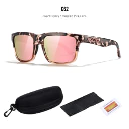 2026 Kdeam High Quality Polarized Sunglasses for Men Women Fashion Unisex Brand Trendy Outdoor Eyewear For Couple Red Lens