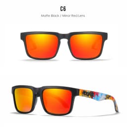 2026 Kdeam High Quality Polarized Sunglasses for Men Women Fashion Unisex Brand Trendy Outdoor Eyewear For Couple Red Lens